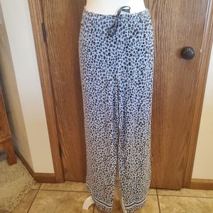 MIdnight Carole Hochman Pajama Bottoms - Black & Blue - Size XL